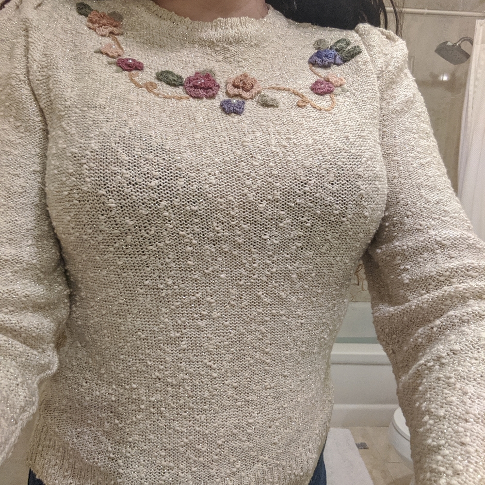 Vintage 90s crop top knit - Picture 4 of 5